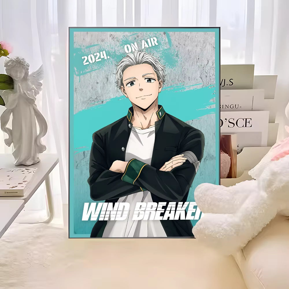 Anime WIND BREAKER Anime Posters Sticky HD Quality Wall Art Retro Posters for Home Kawaii Room Decor