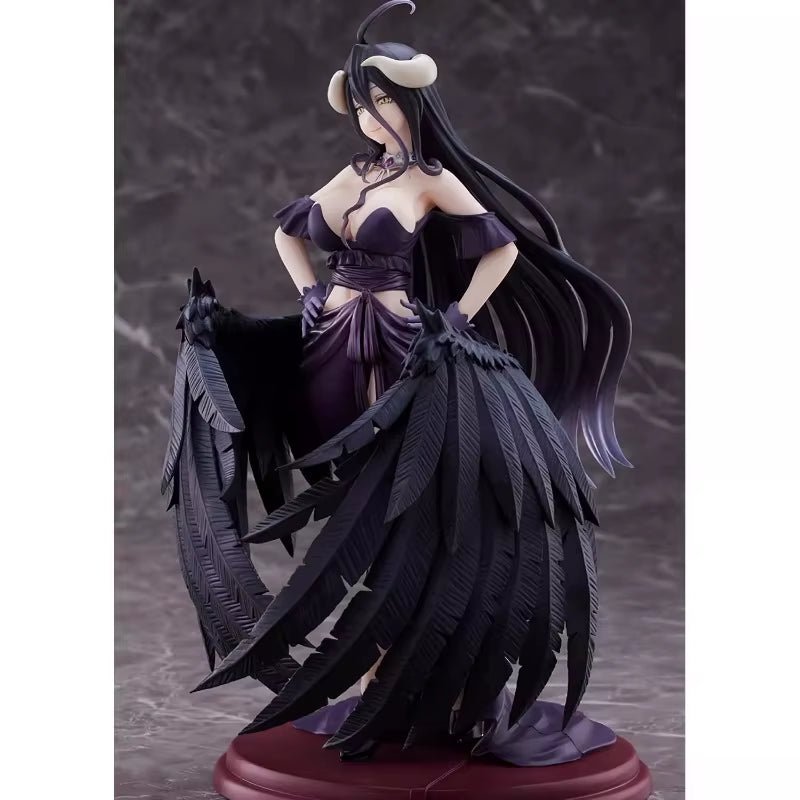Taito Original AMP OVERLORD IV Albedo Black Dress Ver. 20CM PVC Anime Action Figures Model Collection Ornament Toys