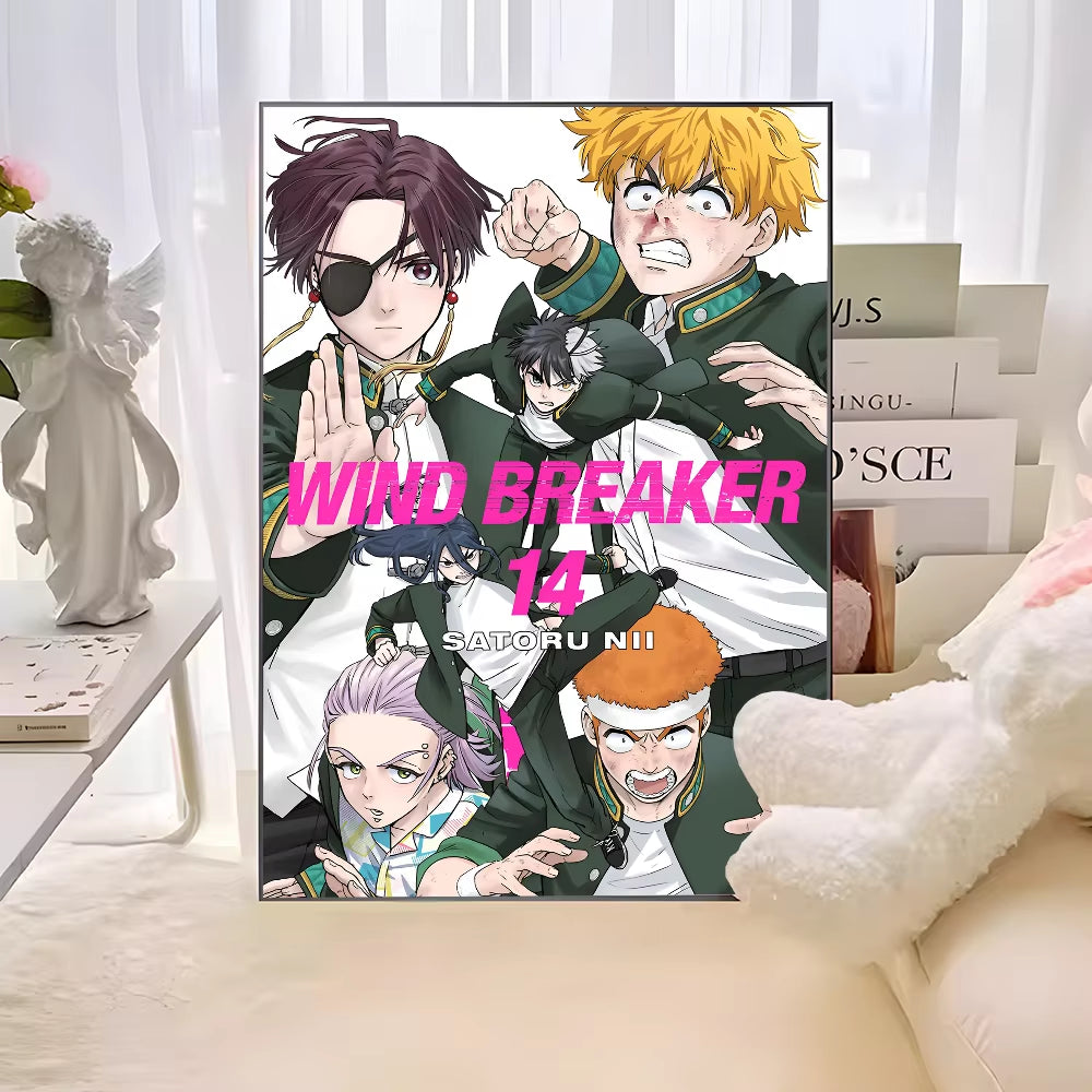 Anime WIND BREAKER Anime Posters Sticky HD Quality Wall Art Retro Posters for Home Kawaii Room Decor