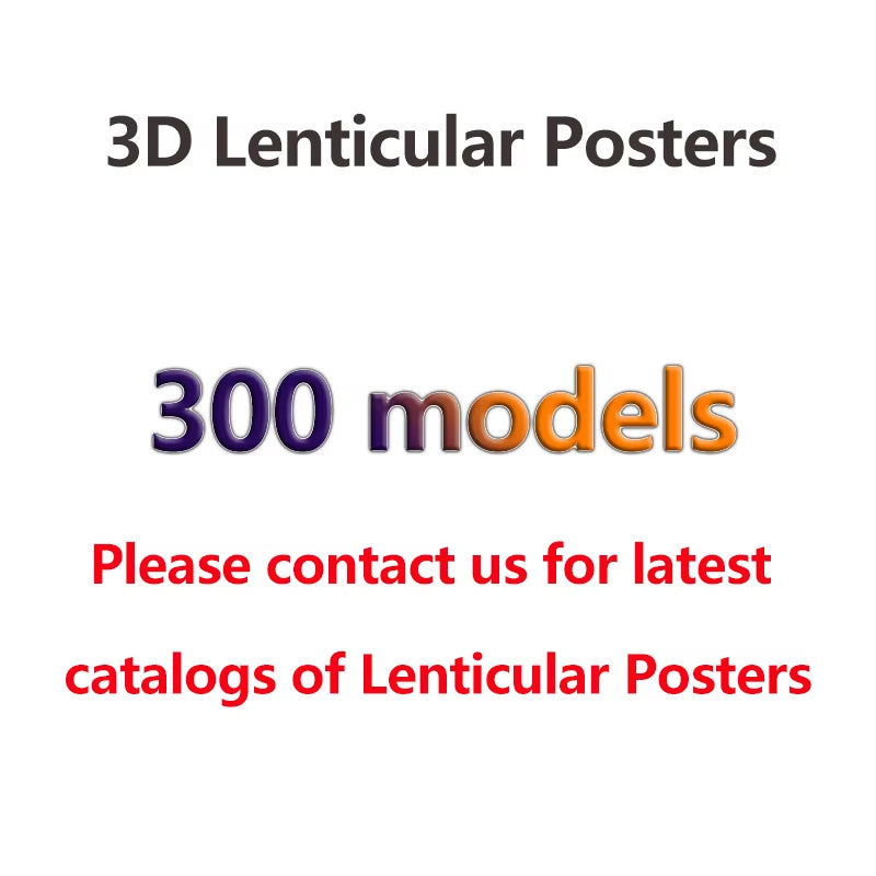 Nezuko Tanjirou Zenitsu Anime 3D Lenticular Posters for Accessories Room Decor Wall Art(Without Frame)