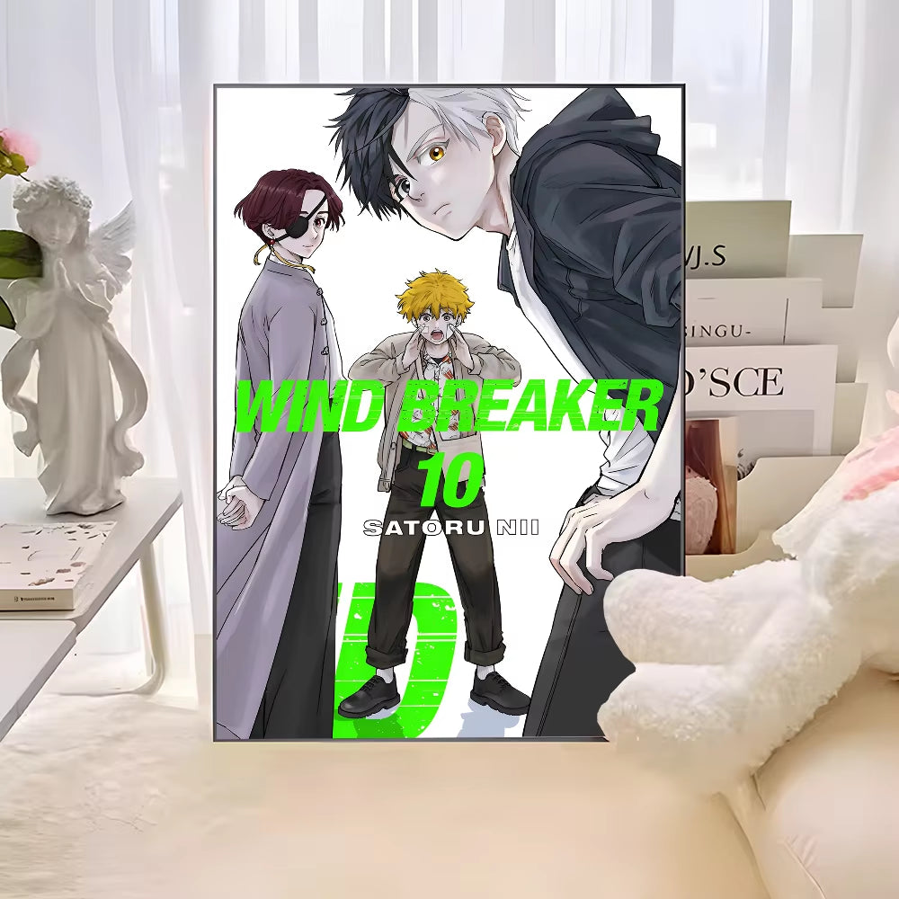 Anime WIND BREAKER Anime Posters Sticky HD Quality Wall Art Retro Posters for Home Kawaii Room Decor