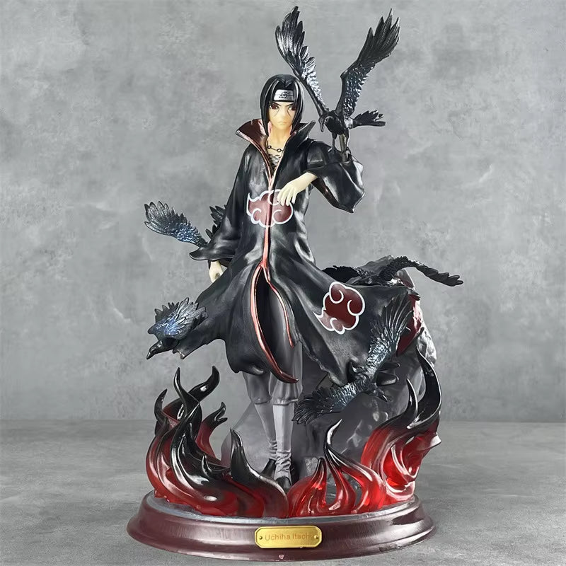 Shinobi Organization Itachi Uchiha GK Hall Edition Naruto Itachi Double-Headed Statue Premium Anime Merchandise Crows