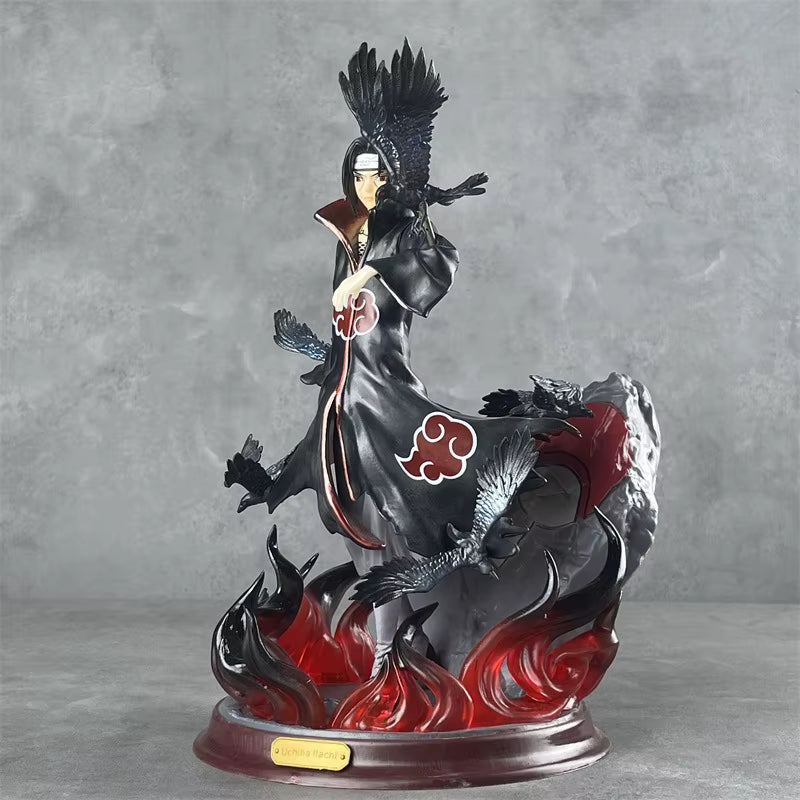 Shinobi Organization Itachi Uchiha GK Hall Edition Naruto Itachi Double-Headed Statue Premium Anime Merchandise Crows