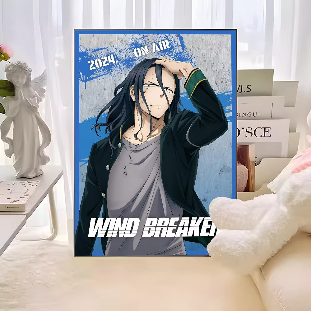 Anime WIND BREAKER Anime Posters Sticky HD Quality Wall Art Retro Posters for Home Kawaii Room Decor