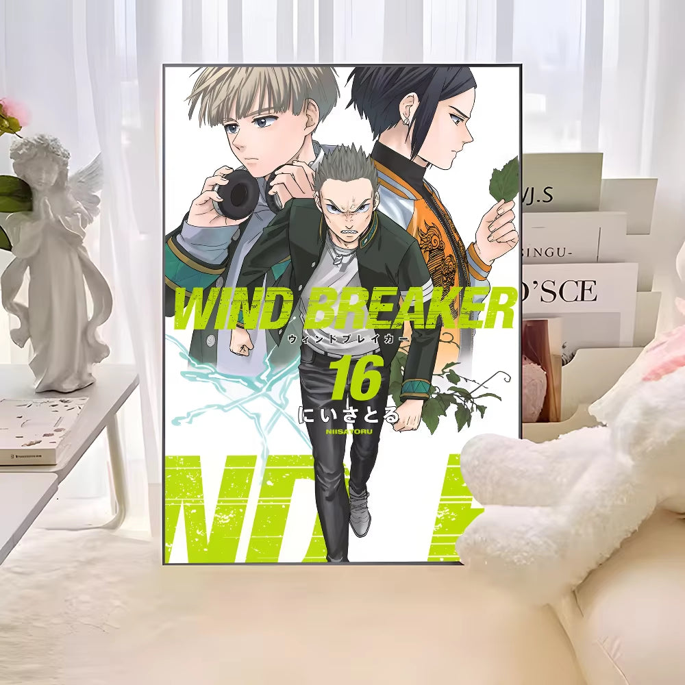 Anime WIND BREAKER Anime Posters Sticky HD Quality Wall Art Retro Posters for Home Kawaii Room Decor