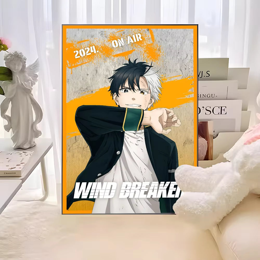 Anime WIND BREAKER Anime Posters Sticky HD Quality Wall Art Retro Posters for Home Kawaii Room Decor