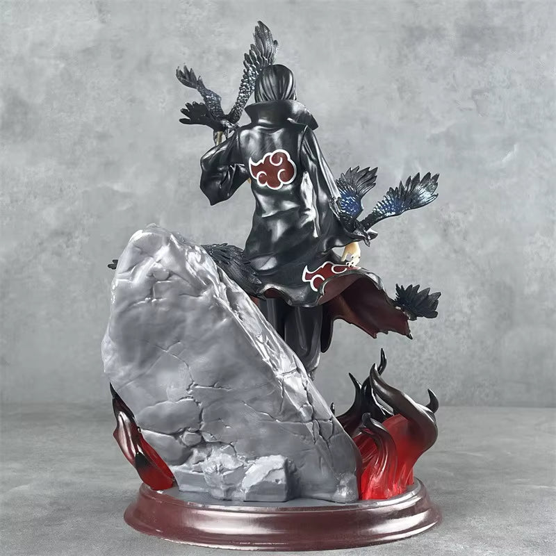 Shinobi Organization Itachi Uchiha GK Hall Edition Naruto Itachi Double-Headed Statue Premium Anime Merchandise Crows